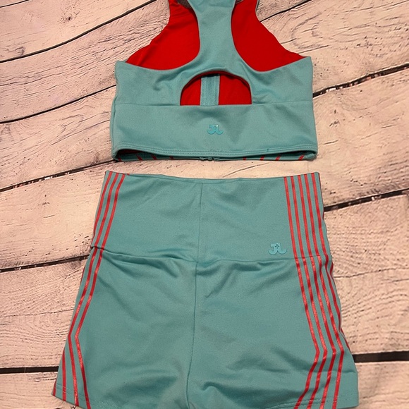 Jo + Jax YL River Set zip top and high waisted shorts - Picture 3 of 3